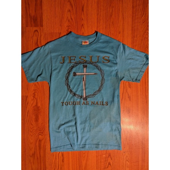 Jesus 'Tough as Nails' T-Shirt - Picture 1 of 2